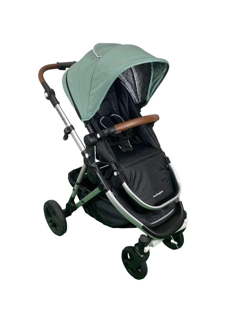 Mockingbird Single 2.0 Stroller, Silver With Penny Leather, 2023, Windowpane, Sage 1 Mockingbird Single 2.0 Stroller, Silver With Penny Leather, 2023, Windowpane, Sage