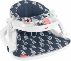 Fisher Price Premium Sit-Me-Up Floor Seat With Toy Tray, Navy