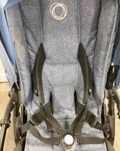 Bugaboo Bee5 Stroller, 2018, Blue Melange, Black -Tiny Steps House fda42205d69e1848c4fd3b2349661365