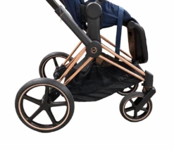 Cybex PRIAM Stroller, Rosegold, Nautical Blue, 2022 -Tiny Steps House fe2dd730 6d06 4f12 be18 225bb6463df9