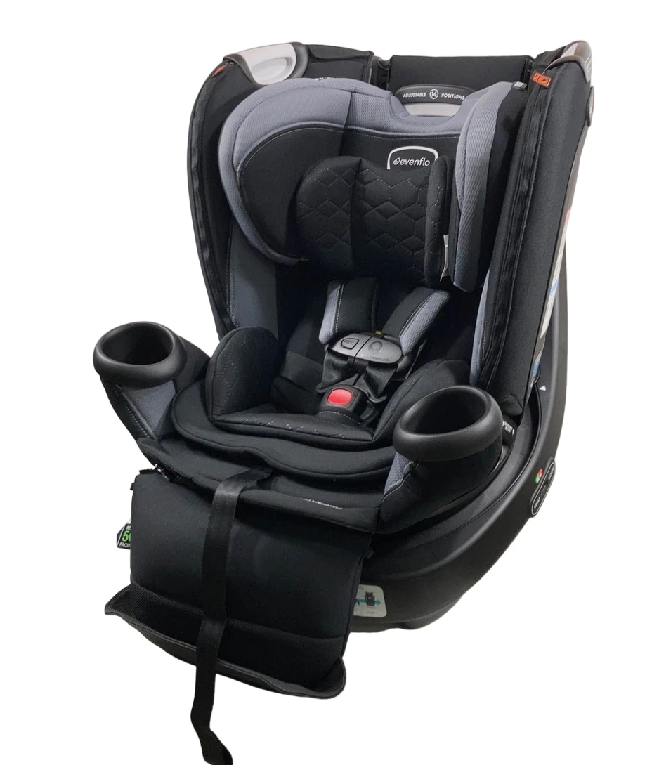 Evenflo Revolve 360 Extend Rotational Convertible Car Seat, 2023, Revere Gray 1 Evenflo Revolve 360 Extend Rotational Convertible Car Seat, 2023, Revere Gray